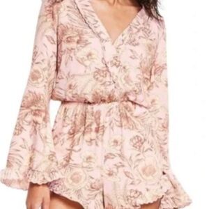 Agua Bendita Pink Floral Dress